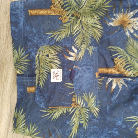 Bungalow Joe Mens Swim Shorts Size XL Tropical Mesh Lined Pockets - Picture 6 of 7
